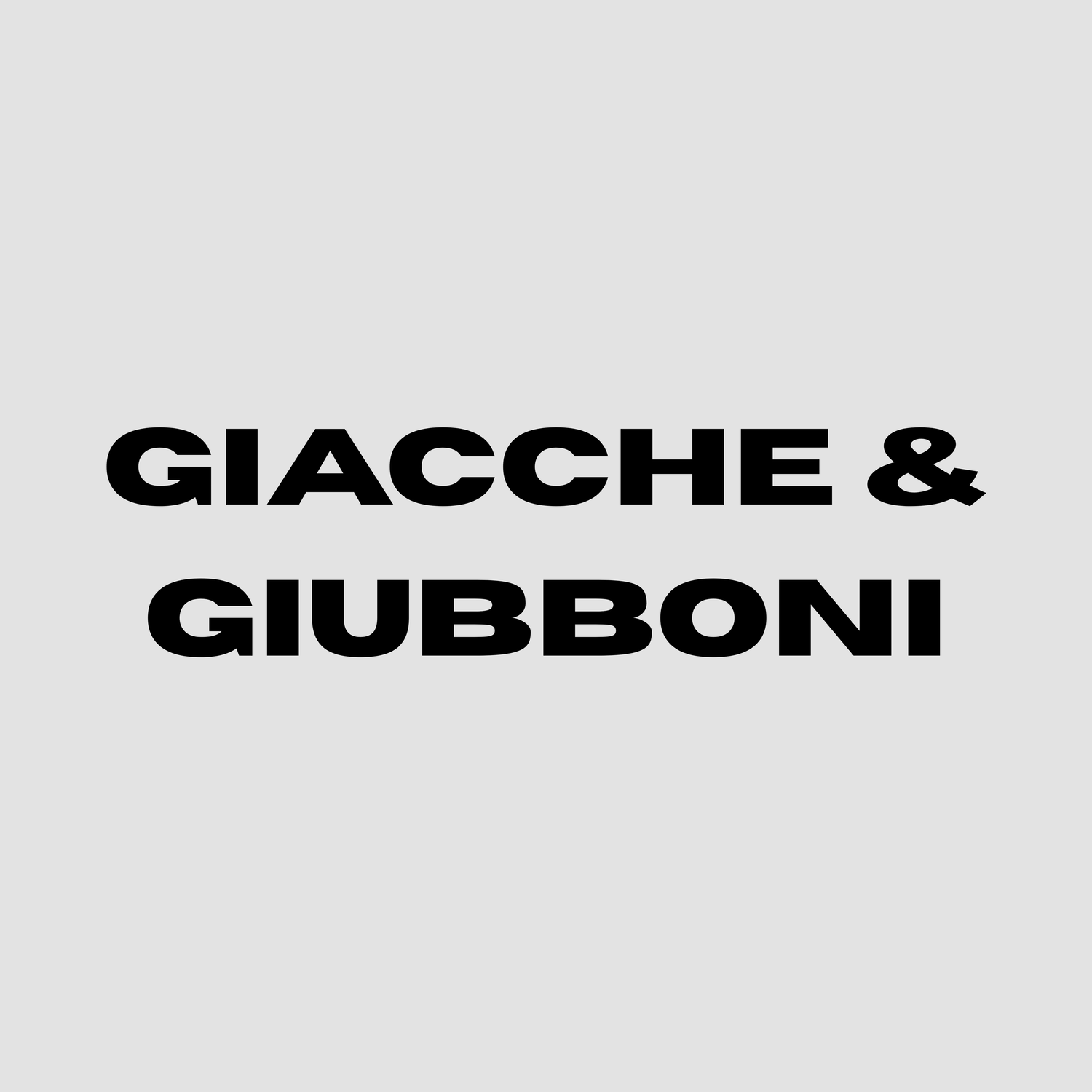 Giacche & Giubbini